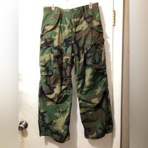 Camouflage military pants